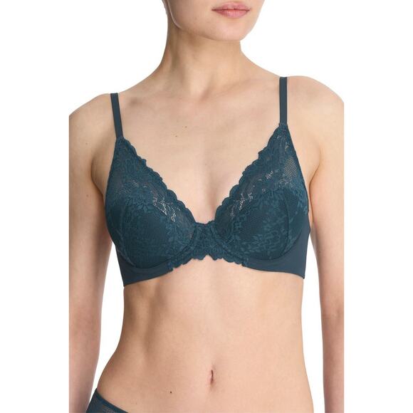 NATORI 724314 Heavenly Lace Convertible Balconnete Bra Size 34DD Glow B1585 - Picture 1 of 5